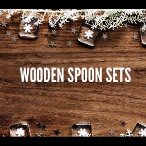 Artisan Wooden Spoon sets Woodburned in our studio